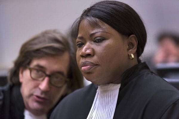 International Criminal Court (ICC) Prosecutor Fatou Bensouda (R). The ICC Trial Chamber V(b) has adjourned the commencement date of the trial in the case against President Uhuru Kenyatta to 7 October 2014. The adjournment is intended to give the Kenya government more time to provide certain documents requested by the prosecution.  FILE PHOTO.
