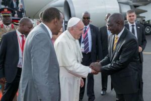 Ruto with Pope