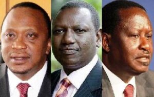 Uhuru,Ruto and Raila