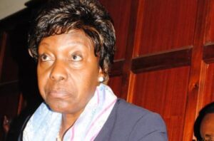 Former Cabinet Secretary for Lands Charity Ngilu in the dock where she was charged with conspiracy to commit an offence of corruption on 26/6/2015. (PHOTO: GEORGE NJUNGE/ STANDARD)