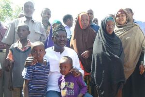 Raila with Isnina family