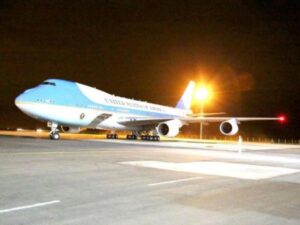 touch down: US presidential jet Airforce One when it landed at JKIA for the first time in history last year.