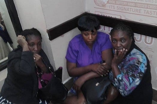 The three suspects who were stealing from customers in the restaurant. PHOTO | COURTESY