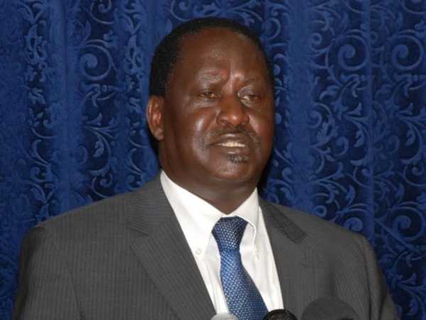 Cord leader Raila Odinga 