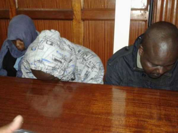 The three officers involved in the death of lawyer Willie Kimani arraigned in Milimani Law courts.Photo/CAROL MAINA