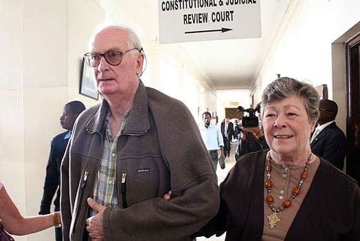 Lord Delamere with his wife Lady Mary after attending a court session in Nairobi. PHOTO | FILE