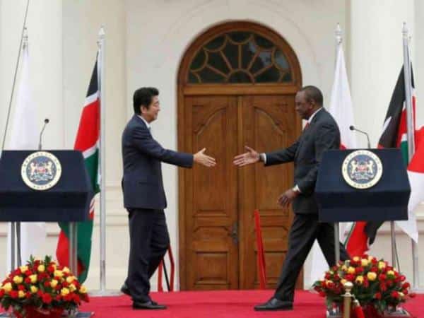 Abe with Uhuru