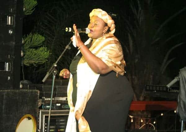Achieng Abura on stage
