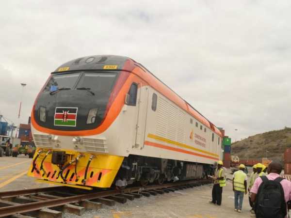 Some of the SGR passenger locomotives at the port that have been received into the country. /JOHN CHESOLI