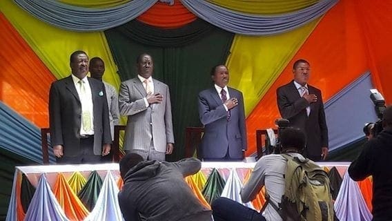 Image result for Opposition chiefs sign agreement to formalise Nasa