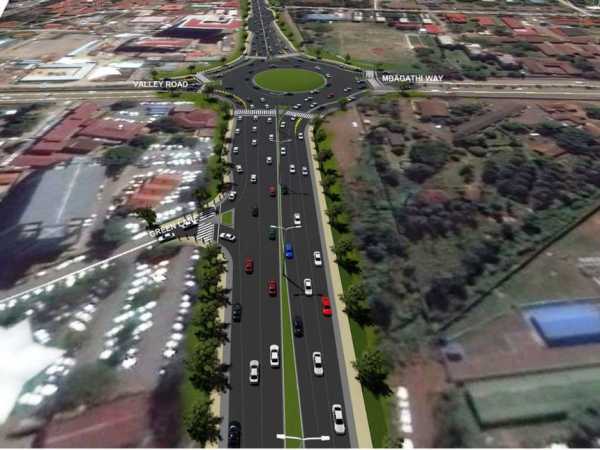 An artistic impression of the proposed Ngong road.The Government has cancelled a notice to tender expansion of the third phase of Ngong Road as the cost of the project hikes to 1.5 Billion..