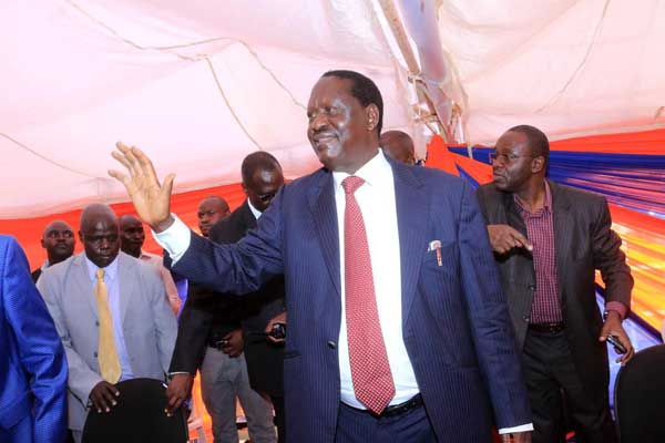 ODM leader Raila Odinga. He has accused