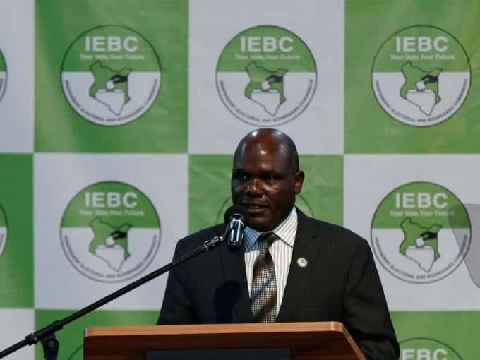 IEBC chairman Wafula Chebukati during a news conference ahead of the announcement of the presidential winner at the Bomas of Kenya, Nairobi, on Friday /REUTERS