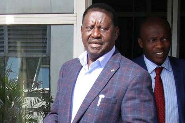 Nasa presidential candidate Raila Odinga