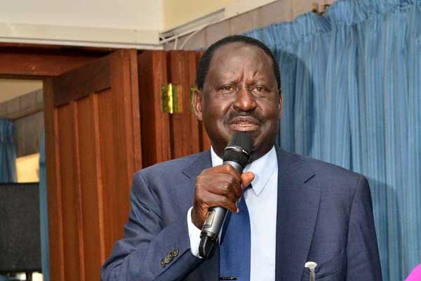 Nasa leader Raila Odinga. The opposition will