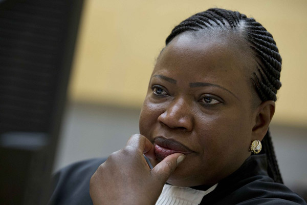 ICC Chief Prosecutor Fatou Bensouda. The Trial Chamber judges in charge of the case facing the President said they would decide whether to forward the issues raised by Ms Bensouda to the Assembly of State Parties about the government’s failure to co-operate with investigations. PHOTO/FILE
