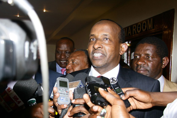 National Assembly Majority Leader Aden Duale Friday threatened to withdraw support for the Jubilee government over what he termed arbitrary arrests of “his people.”   PHOTO | FILE