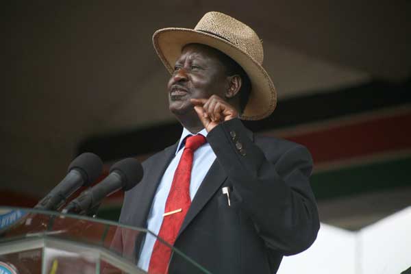 Former Prime Minister Raila Odinga. He says diaspora affairs are too important to be relegated to a small department in the Office of the President. PHOTO | FILE