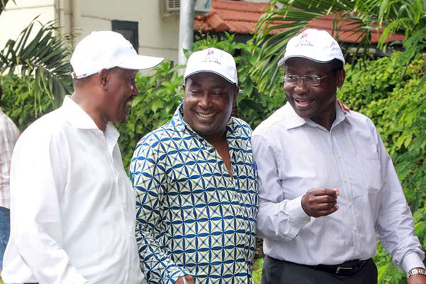 Banissa MP Mohammed Abdi Haji Mohammed (left).