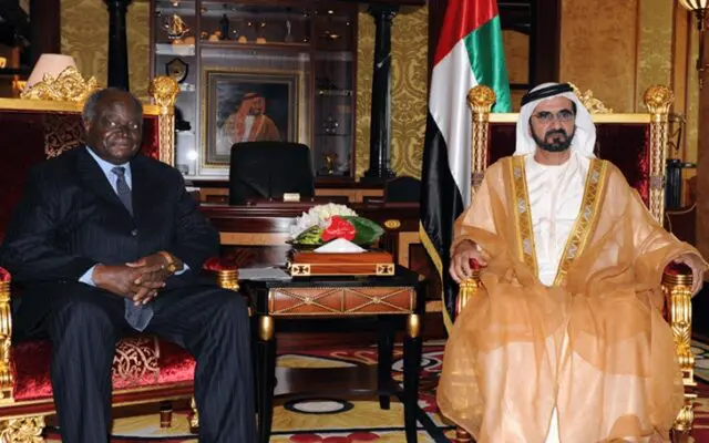UAE President receives Kenyan President Mwai Kibaki