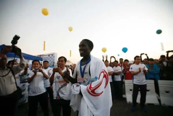 Kenyan Wins Yoma-Yangon Marathon in Myanmar