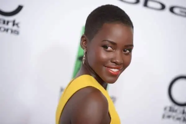 In a file picture taken October 21, 2013 Kenyan actress Lupita Nyong'o arrives for the the 17th Annual Hollywood Film Awards Gala, at the Beverly Hilton Hotel in Beverly Hills, California. She will once again hit the big screens this weekend as her new movie Non-Stop opens across the US.