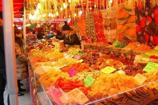 Food market in Italy.