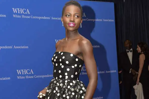 Lupita Nyong'o arrives at the White House Correspondents' Association (WHCA) annual dinner in Washington on May 3, 2014. PHOTO | NICHOLAS KAMM