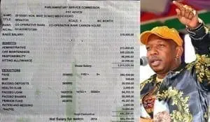 Sonko Donates His Salary, Posts Payslip On Facebook 1 Sonko Donates His Salary, Posts Payslip On Facebook
