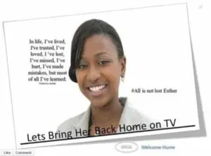 100,000 Signatures Campaign To Bring Esther Arunga Back 1 100,000 Signatures Campaign To Bring Esther Arunga Back