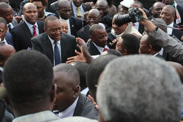President Uhuru Kenyatta arrives at the International Criminal Court on October 8, 2014 where he faces five counts of crimes against humanity for allegedly orchestrating the 2007-08 post-election violence. PHOTO | JOAN PERERUAN | NATION MEDIA GROUP