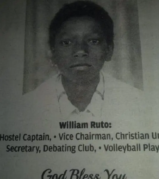 Incredible: Old Photo of DP William Ruto in High School 1 Incredible: Old Photo of DP William Ruto in High School