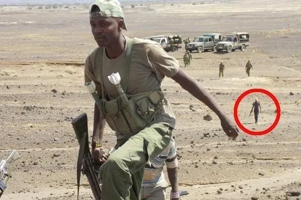Police officers in the Suguta Valley. Turkana