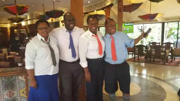 CORD leaders dress in school uniform for Uhuru Park rally