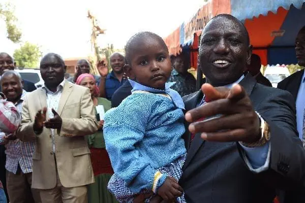 Ruto adopts orphan in Machakos, names her Cherono