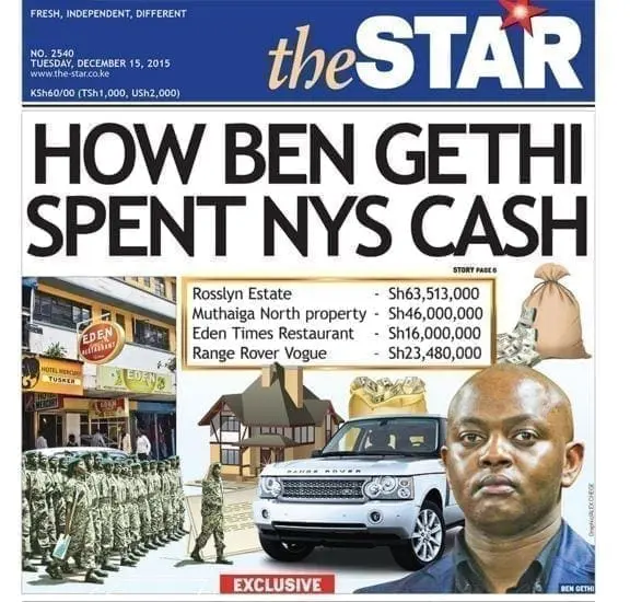 KOT React to Ksh 585 million NYS Thief Ben Gethi