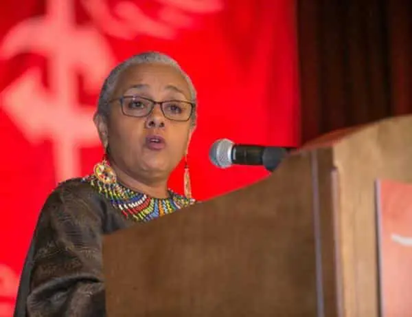 First Lady Margaret Kenyatta Meets Naomi Campbell