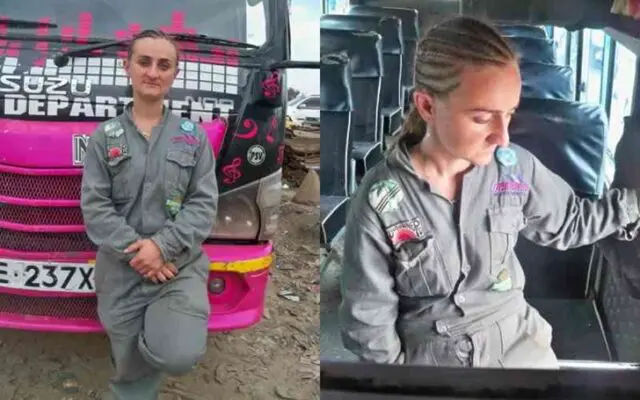 Photo: Female Mzungu Matatu Tout Everyone is Talking About