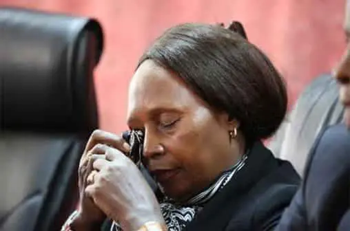 Mary Wambui breaks into tears,says she has lost a personal friend