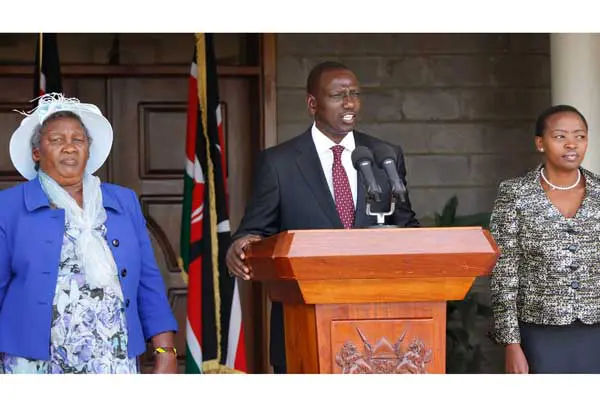 Deputy President William Ruto with his wife