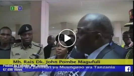 Magufuli angry after airport managers lie to him about faulty machines