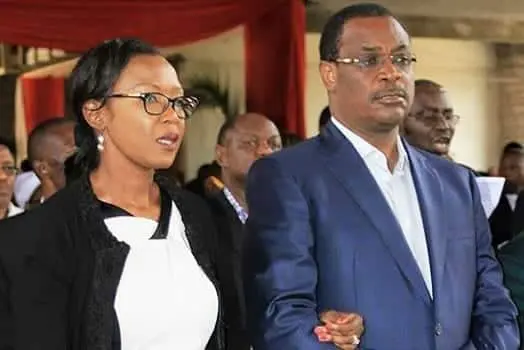 Nairobi Governor Evans Kidero with his wife Dr Susan Akello Mboya. PHOTO | COURTESY