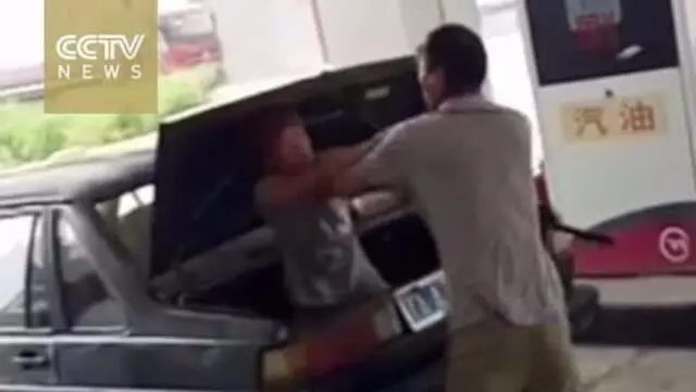 Man beats his wife then locks her in the boot of his car