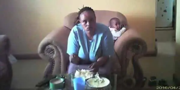 VIDEO: House-help Caught Mercilessly Abusing Little Boy