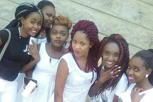 Some of the victims took a picture earlier in the day. PHOTO | COURTESY