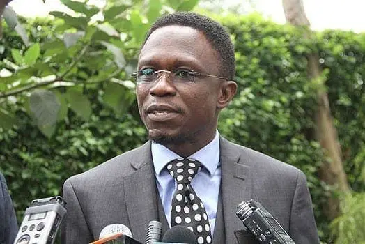 Budalangi MP Ababu Namwamba addressing journalists on July 13, 2016. PHOTO | CORRESPONDENT