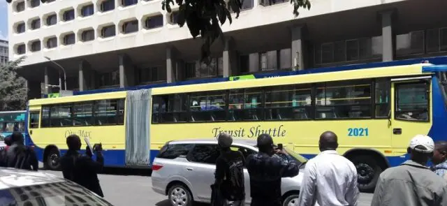PHOTOS: New Long City Shuttle Bus Excited Nairobi Yesterday 1 PHOTOS: New Long City Shuttle Bus Excited Nairobi Yesterday