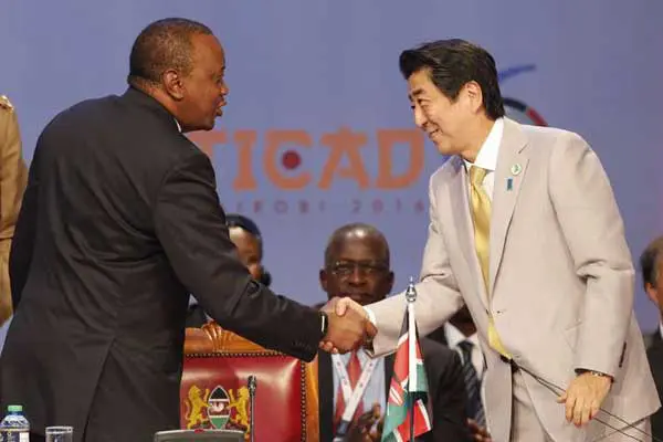 China appears rattled by Ticad 1 President Uhuru Kenyatta and Japanese Prime