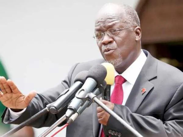 Tanzania President John Magufuli at a past event. /FILE