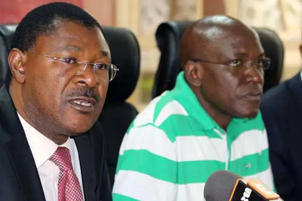 Ford-Kenya leader Moses Wetang’ula with